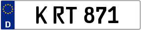 Trailer License Plate